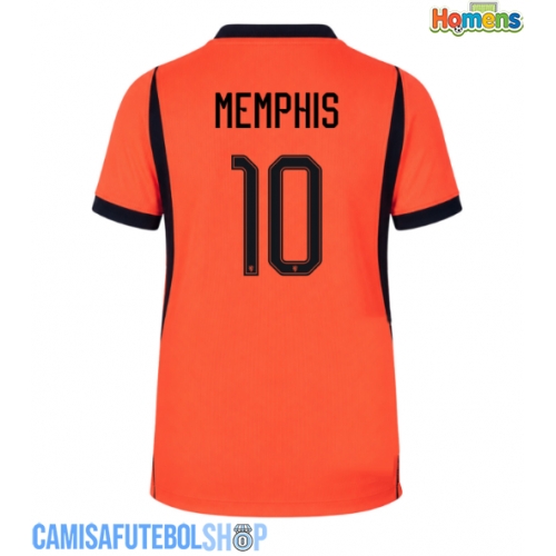 Camisa de time de futebol Países Baixos Memphis Depay #10 Replicas 1º Equipamento Mundo 2026 Manga Curta